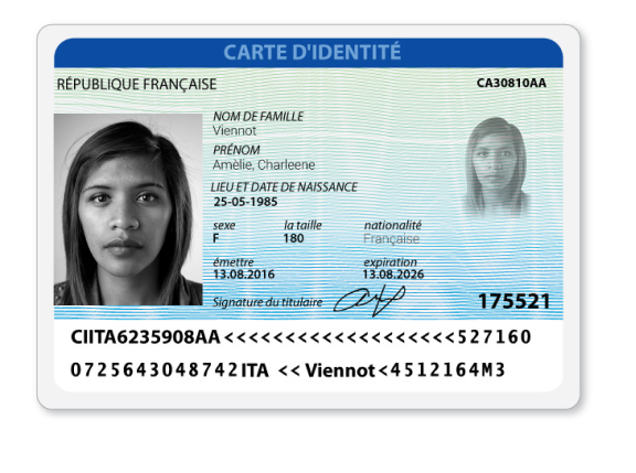 Copie De La Carte D identit recto verso Ontega Assistance La 